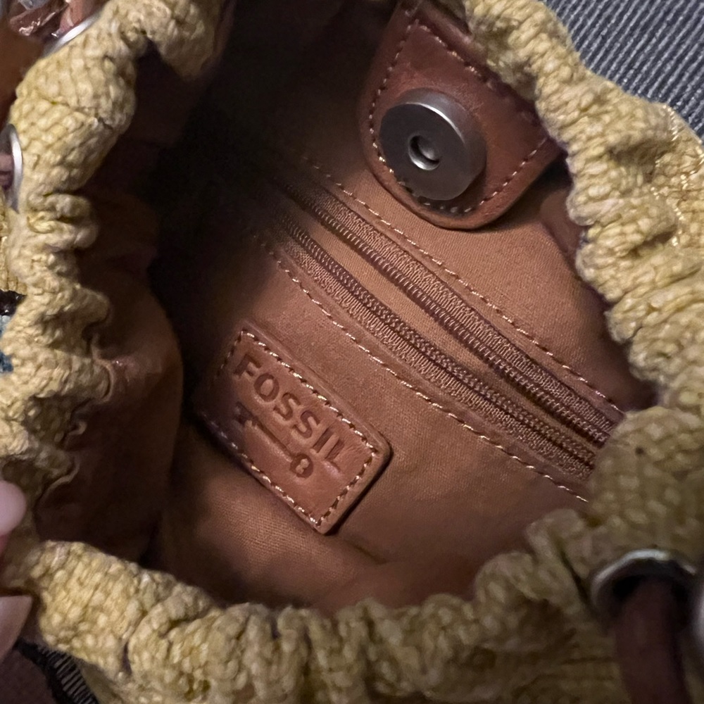 Fossil Drawstring Satchel Bag - image 4